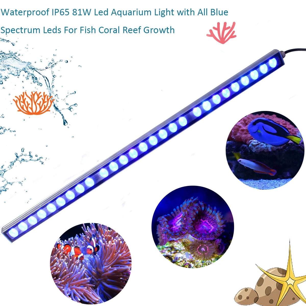 Populargrow High Efficiency Led Light For Coral Reef Aquariums