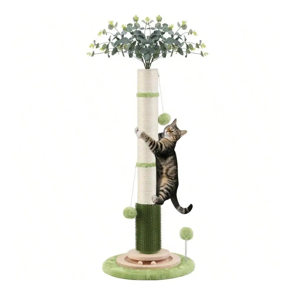 XMSJ Tall Cat Scratching Post With Sisal Rope For Indoor Cats