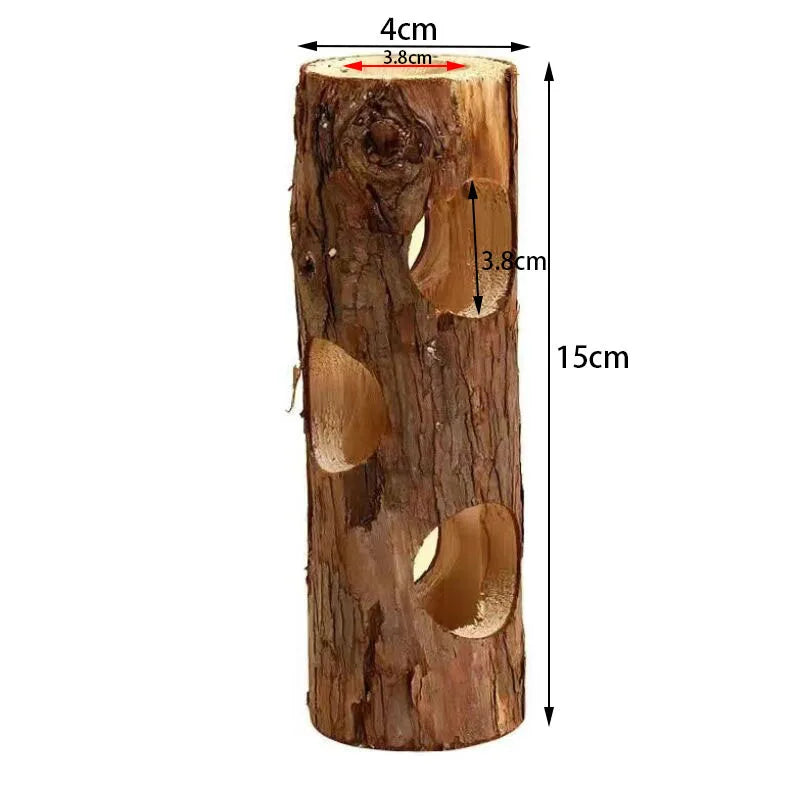 Natural Apple Wood Hamster Rabbit Chew Toy For Small Pets