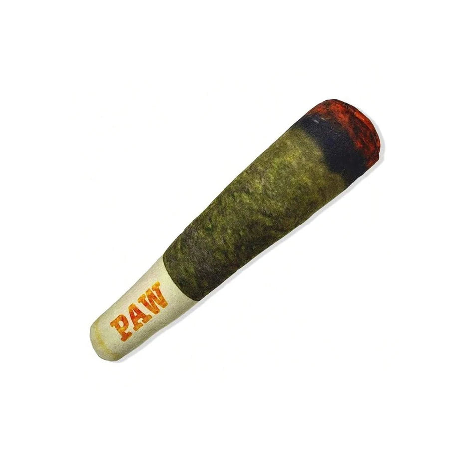 Funny Cigar Design Plush Squeaky Dog Toy For Chewing
