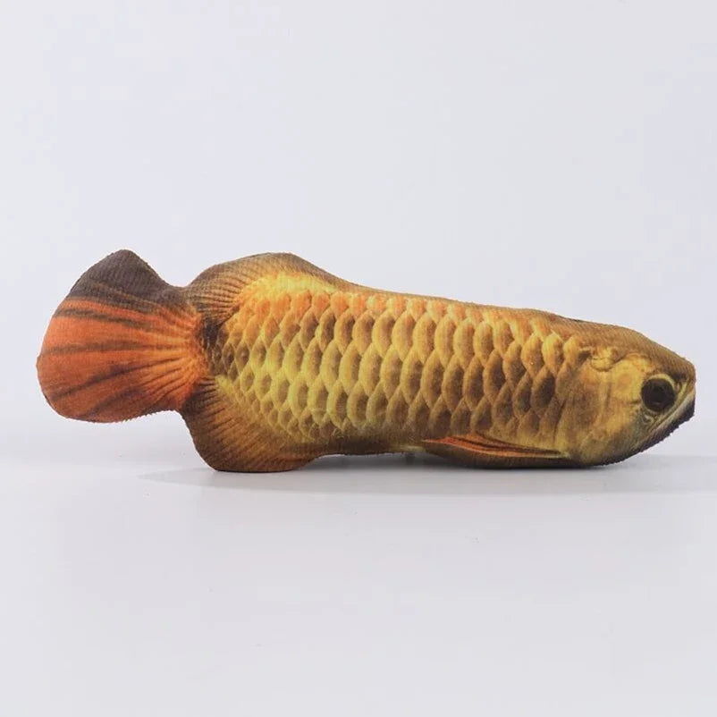 Cat Teasing Toy Simulation Fish Plush Chew Toy For Cats