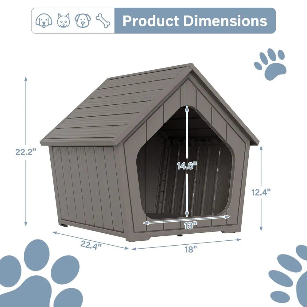 Outdoor Weatherproof Resin Cat House For Outdoor And Indoor Cats