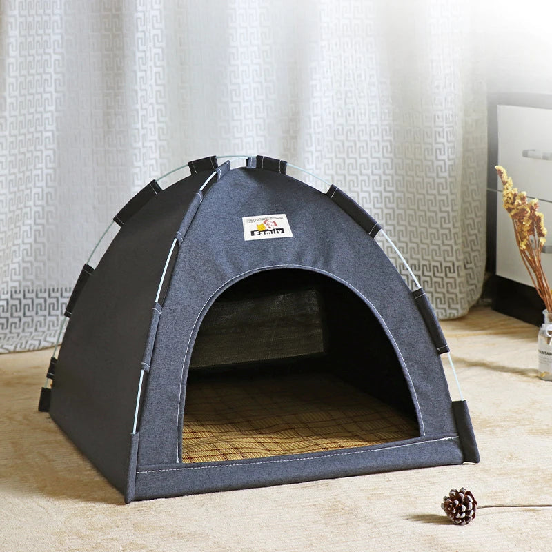 Foldable Cat And Dog Tent Four Seasons Outdoor Nest Breathable