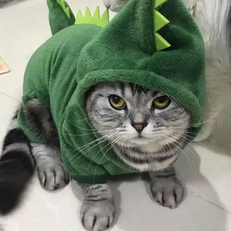 Cozy Fleece Dog And Cat Jumpsuit Coat For Small Pets