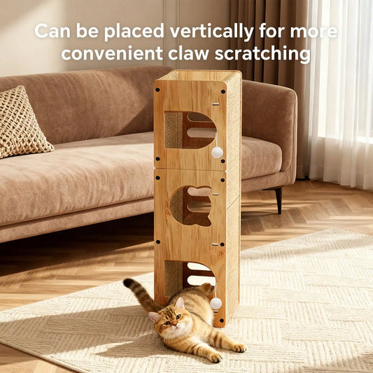 Cardboard Cat Scratcher House,  Corrugated Cat Scratcher For Indoor Cats, Extra Large Scratching Board Pad