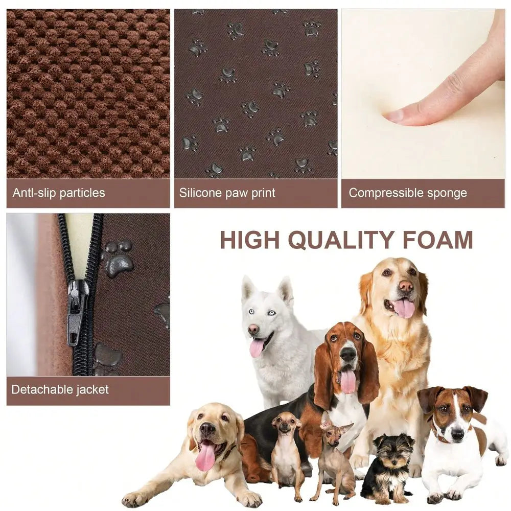 Soft Foam Pet Steps For Small Dogs Extra Wide Non Slip Ramp
