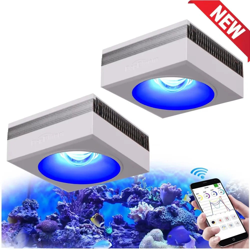 PopBloom RL90 WiFi LED Aquarium Light For Marine Corals