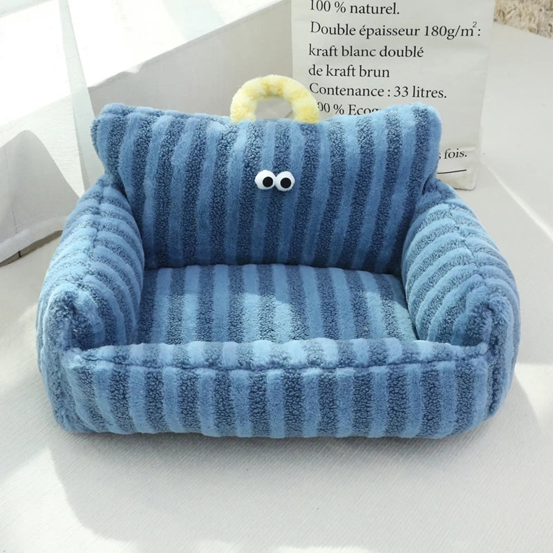 Cozy Linen Dog Bed Kennel for Winter Warmth and Comfort