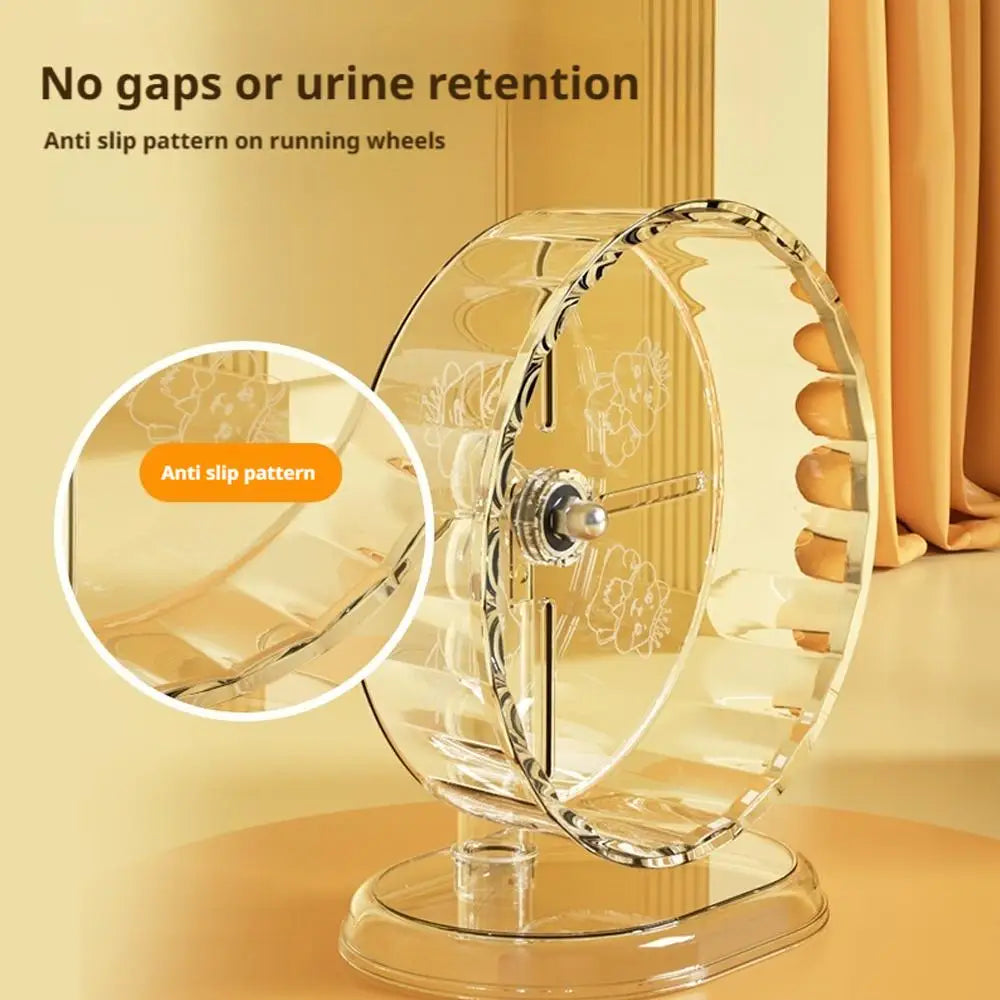 Silent Hamster Running Wheel Transparent Wide Design