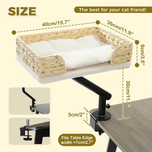 PAWZ Road Cat Desk Bed 360 Degree Rotatable Hammock Stand