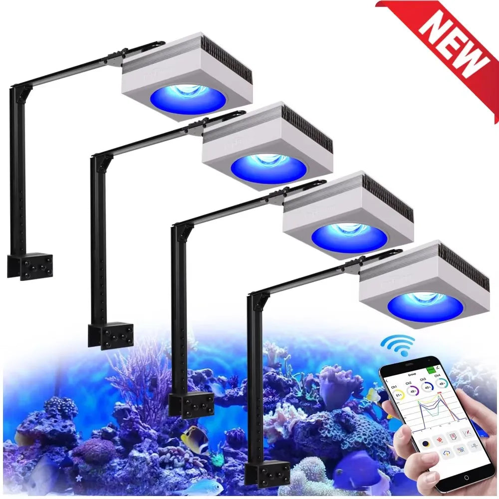 PopBloom RL90 WiFi LED Aquarium Light For Marine Corals