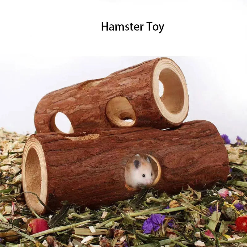 Natural Apple Wood Hamster Rabbit Chew Toy For Small Pets