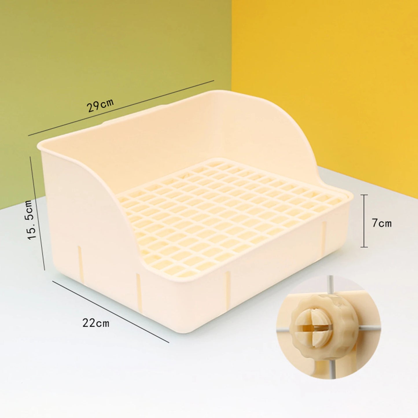 Rabbit Litter Box Pee Pan Tray For Small Animals Pet Toilet Corner