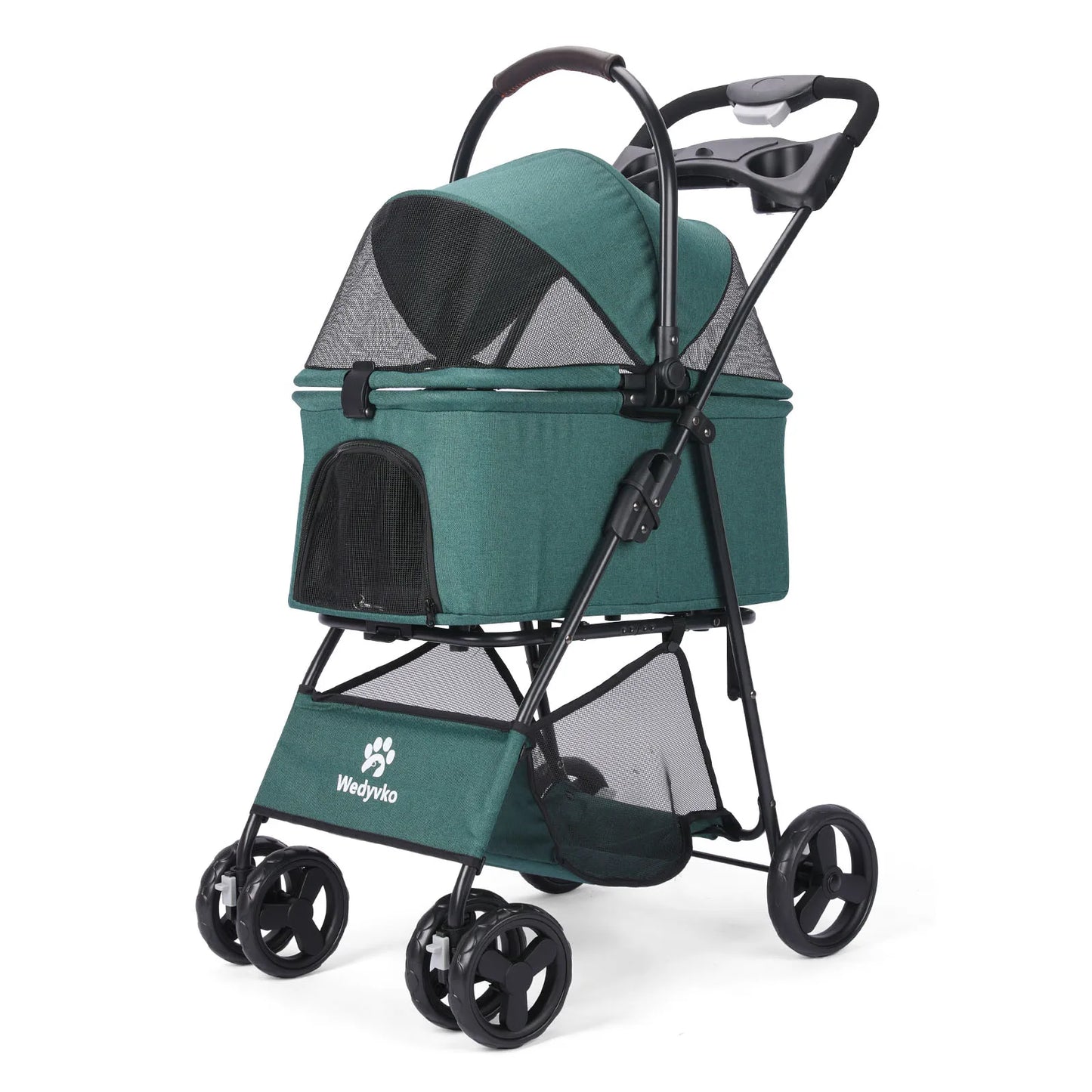 3 in 1 Pet Stroller With Removable Carrier All Terrain For Dogs And Cats