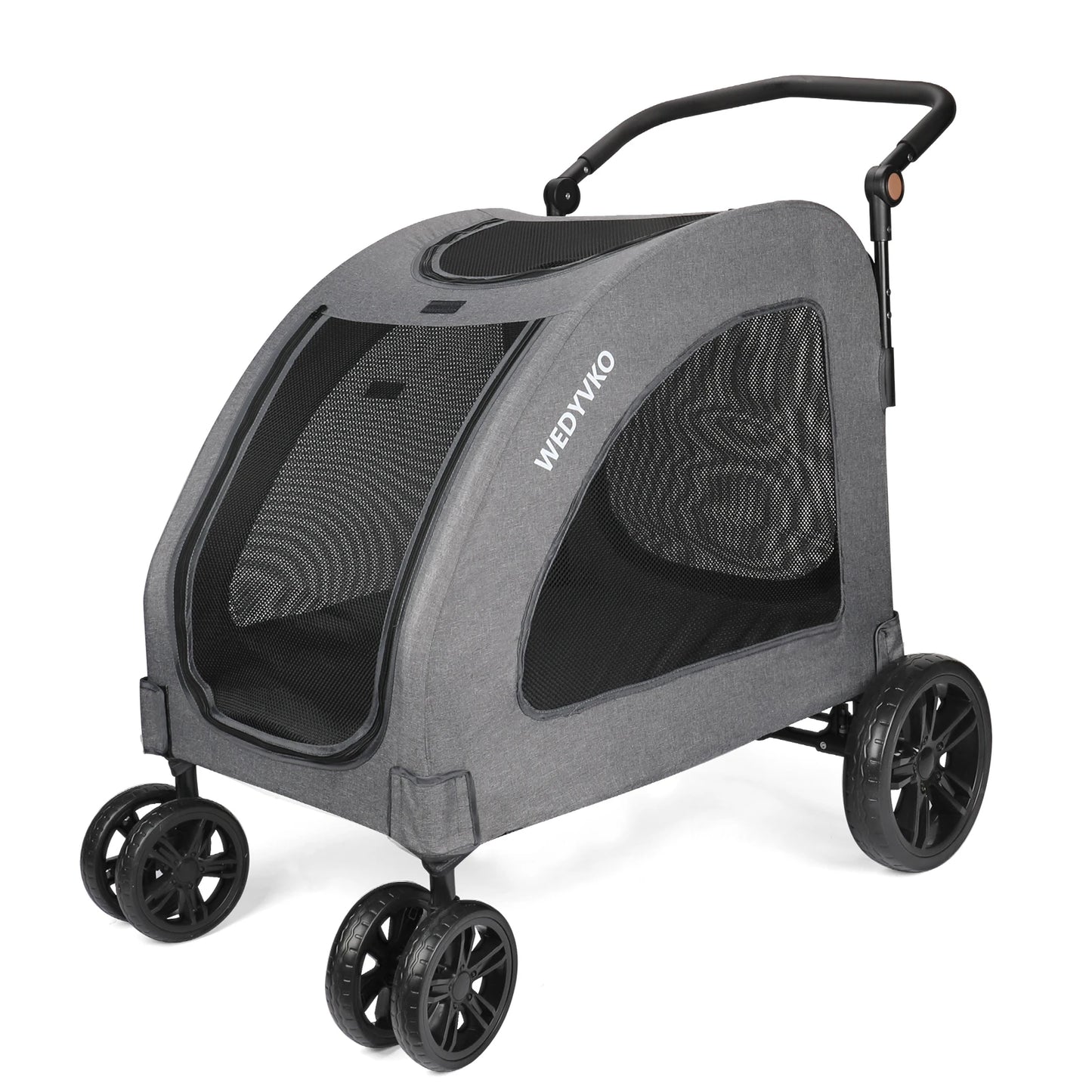 Heavy Duty Foldable Dog Stroller For Large Dogs 120 Lbs