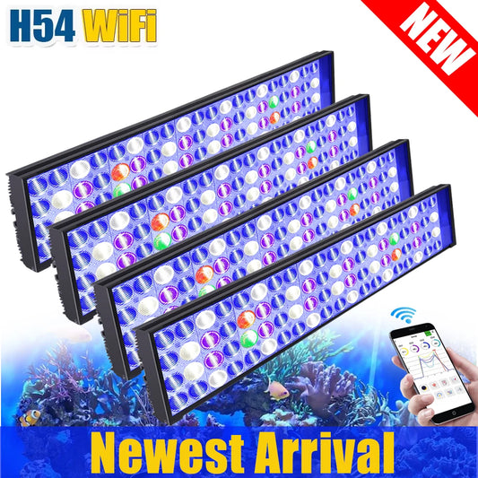 PopBloom WiFi Aquarium Light Full Spectrum For Reef Tanks