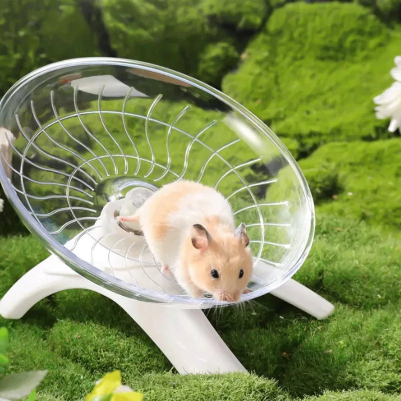 Hamster Running Wheel Toy Silent Rotating Exercise Disc