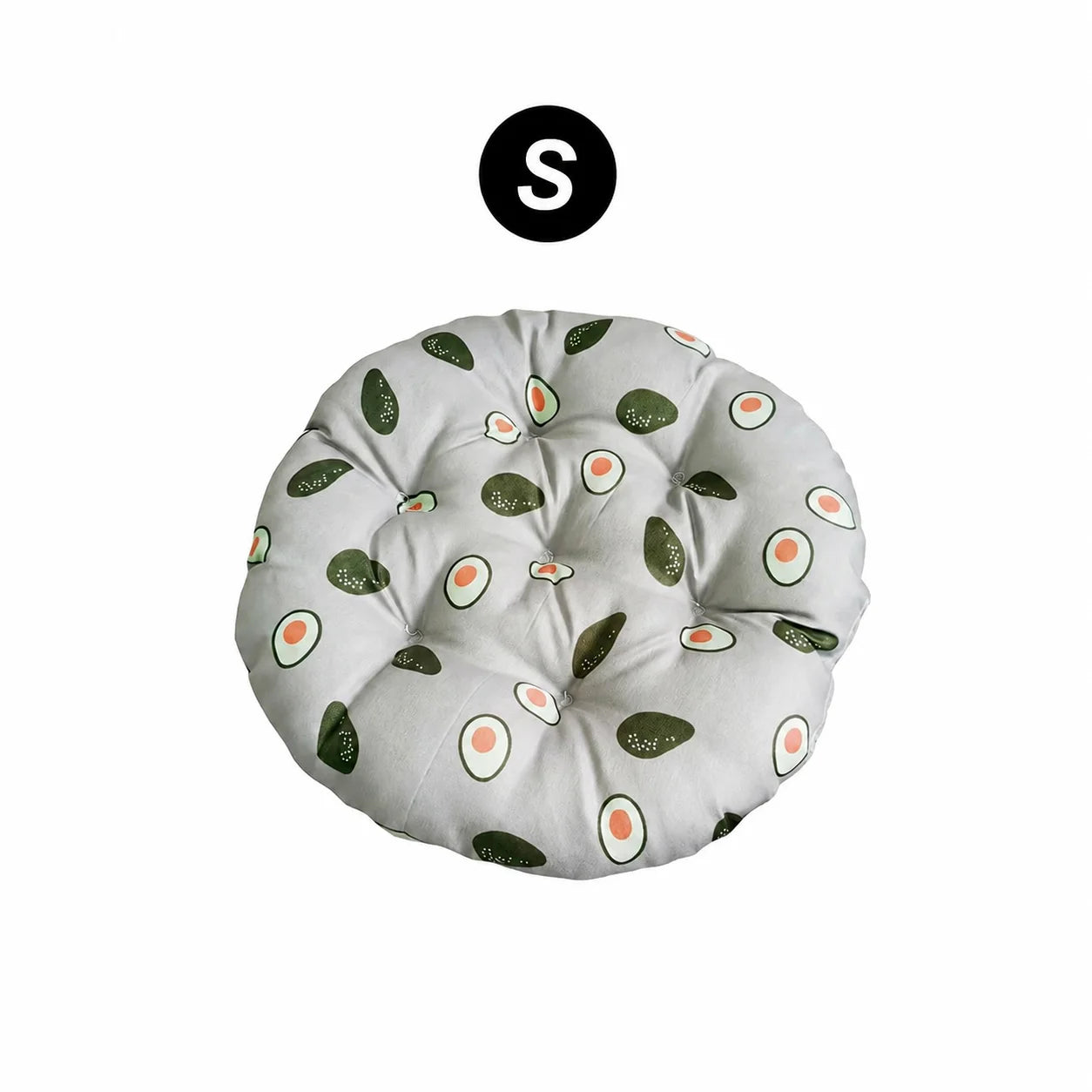 Fruit Print Round Breathable Hamster Bed Cushion Nest For Small Pets