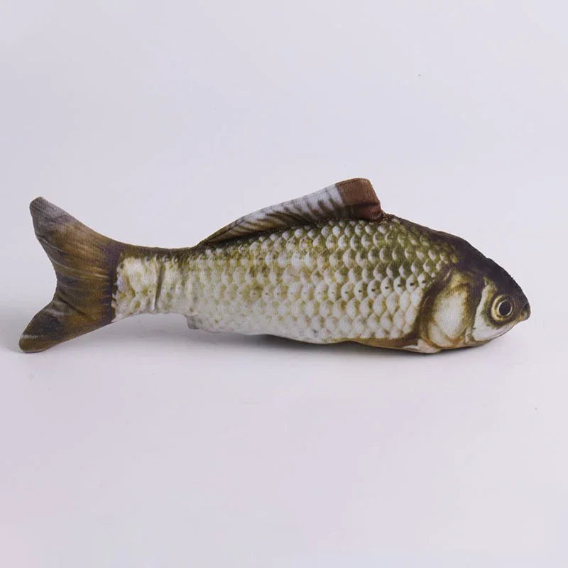 Cat Teasing Toy Simulation Fish Plush Chew Toy For Cats