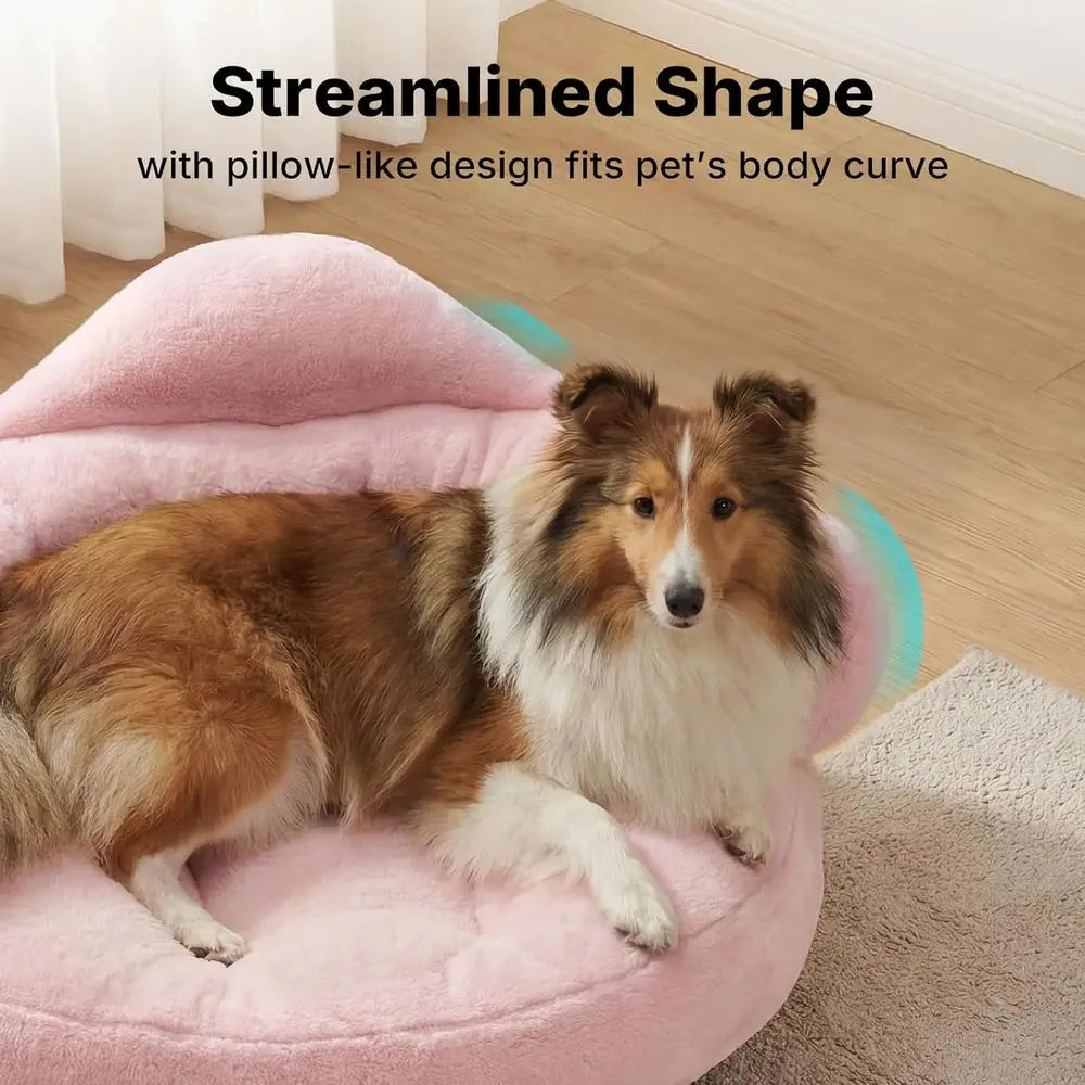Elevated Dog Bed With Washable Cover And Sturdy Wood Legs
