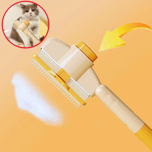 Self-Cleaning Dog Grooming Comb With One Button Massage Pet Hair Remover