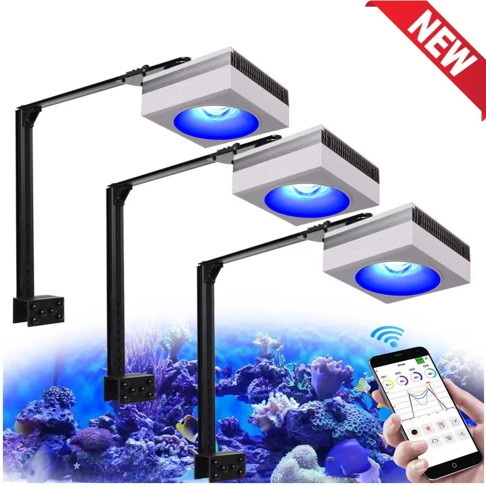 PopBloom RL90 WiFi LED Aquarium Light For Marine Corals