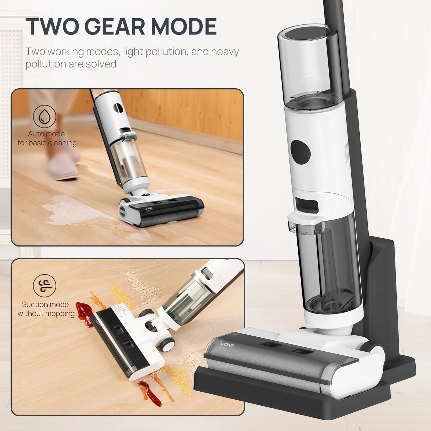 JONR ED12 Wet Dry Smart Vacuum Cleaner Wireless Floor Mop