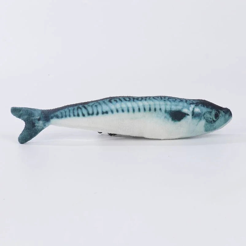 Cat Teasing Toy Simulation Fish Plush Chew Toy For Cats