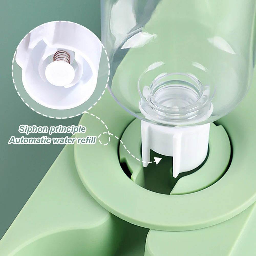 All In One Pet Food And Water Bowl Auto Feeder For Rabbits Chinchillas