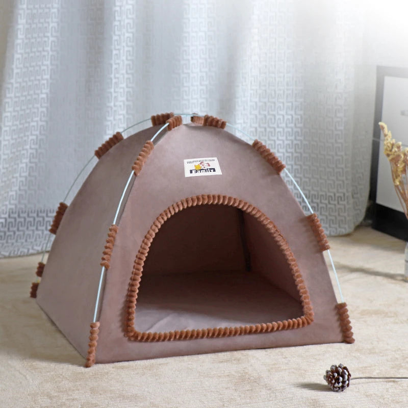 Foldable Cat And Dog Tent Four Seasons Outdoor Nest Breathable