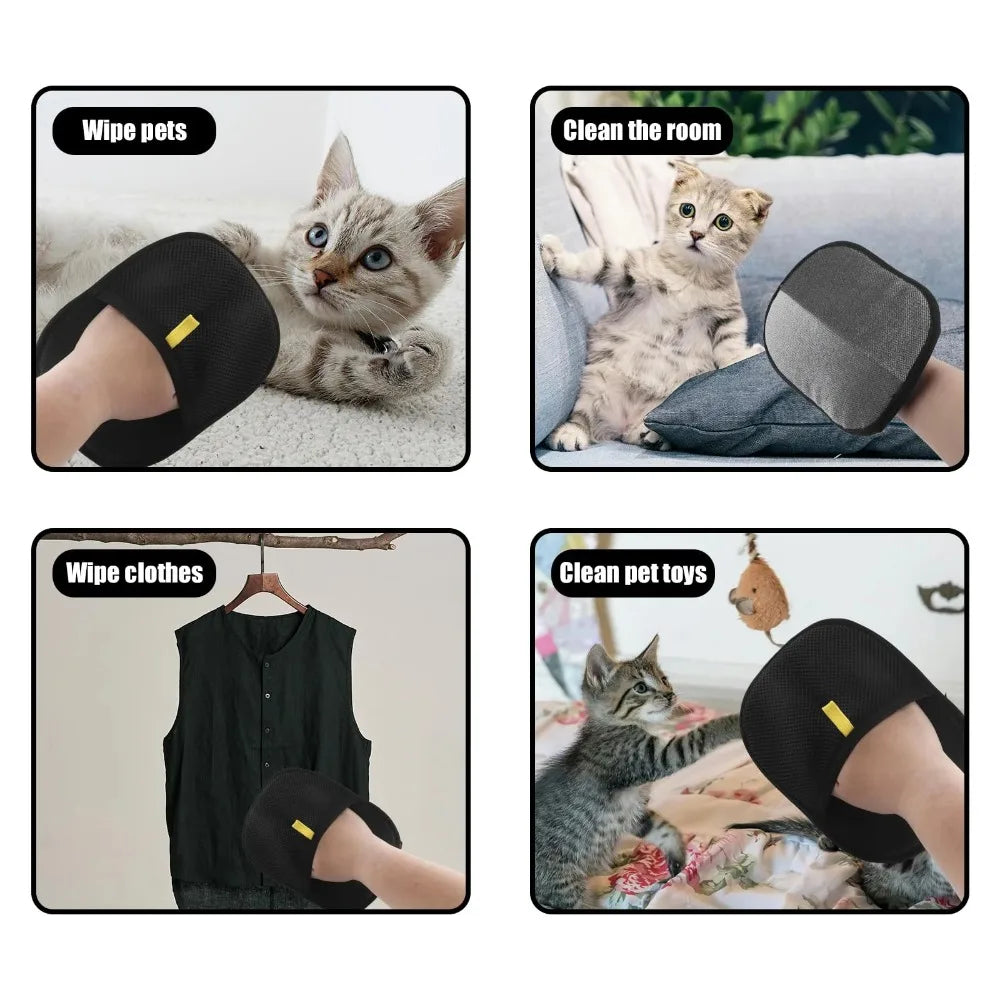 Professional Pet Grooming Deshedding Gloves For Pets
