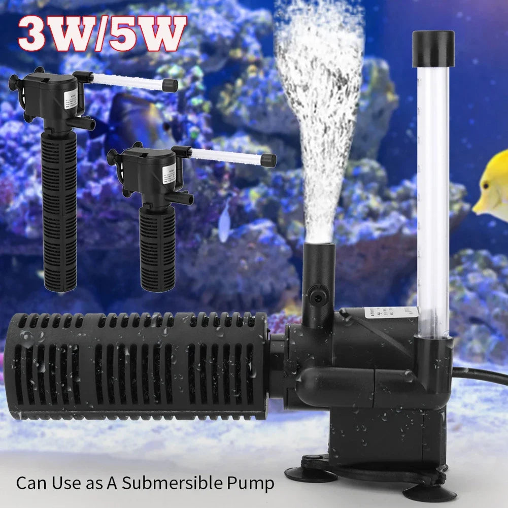 Shunmaii 3 In 1 Silent Aquarium Aeration Pump And Filter