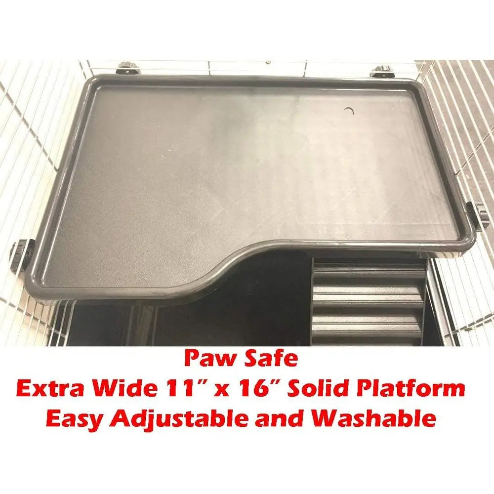 My irst Home Extra Large 4-Level Habitat Narrow 3/8-inch Bar Spacing 6.5-Inch Deep Tubby Base or Exotics Pet Guinea Pig HedgeHam