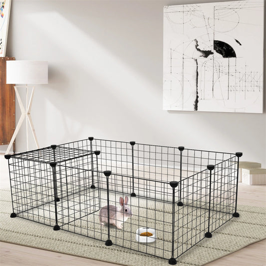 Pet Playpen Indoor Metal Wire Cage For Guinea Pigs Rabbits