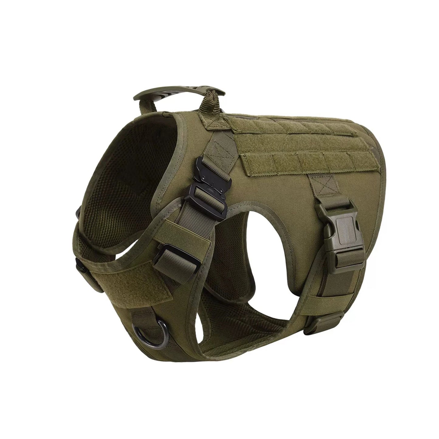 PETRAVEL Tactical Dog Harness With MOLLE Pouches For Medium Large Dogs