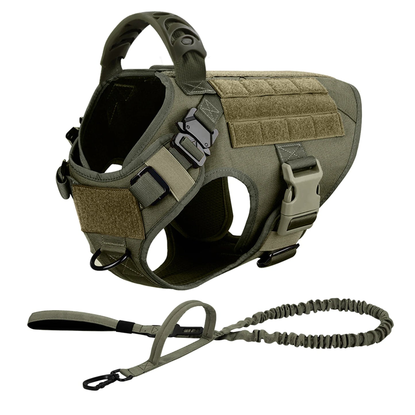 Dog Harness And Leash Set Padded Training Vest For German Shepherd Malinois
