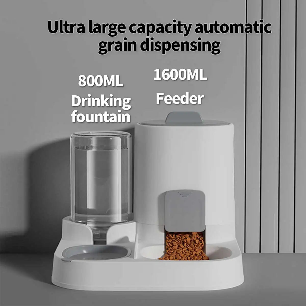 Dual Purpose Pet Feeder and Waterer for Small to Medium Dogs and Cats