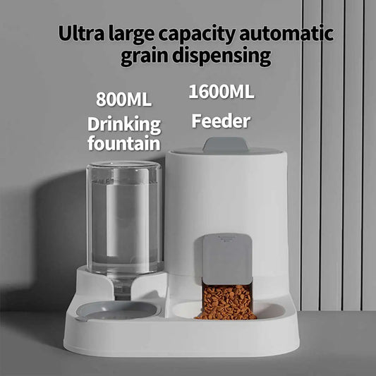 Dual Purpose Pet Feeder and Waterer for Small to Medium Dogs and Cats