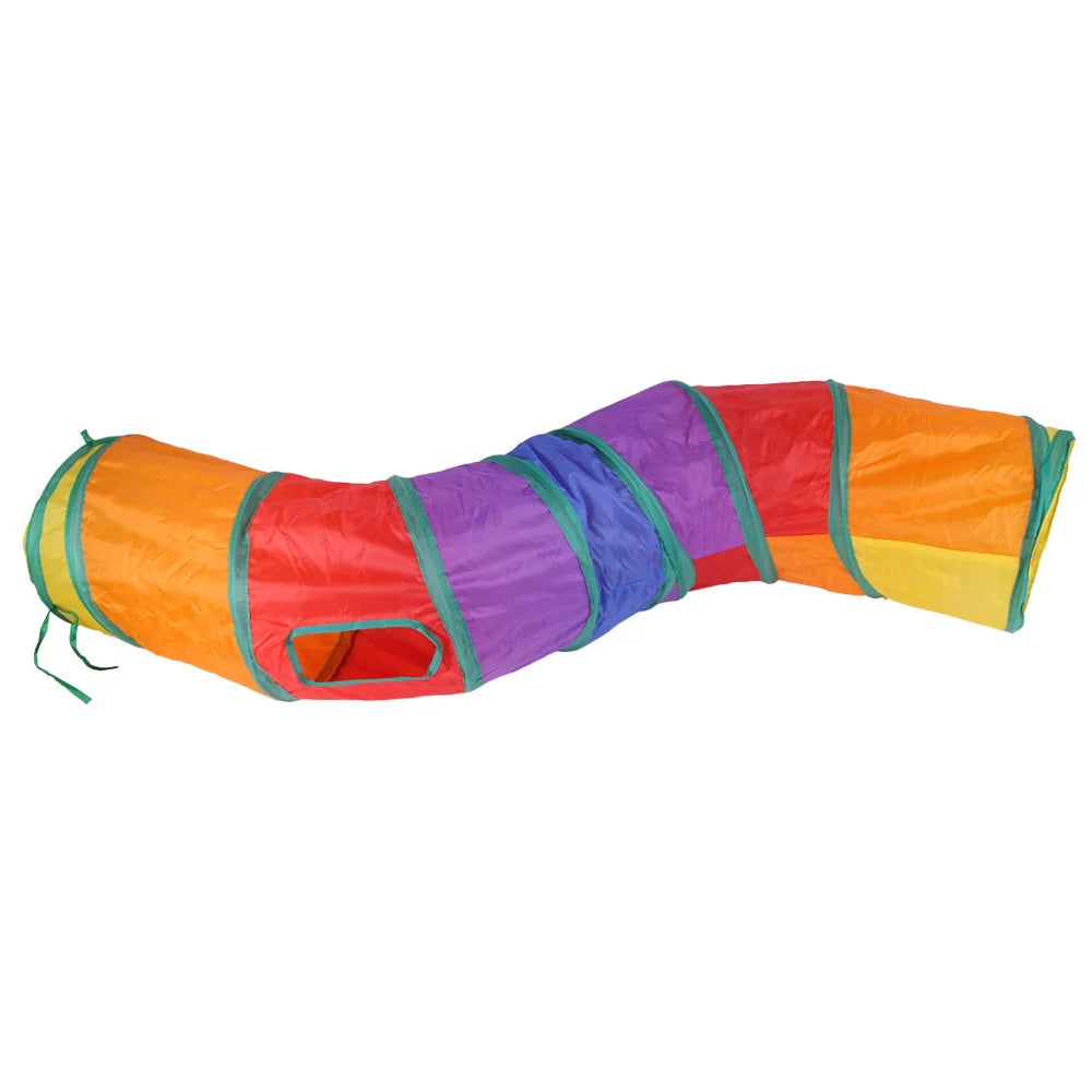 Foldable Cat Tunnel Toy For Indoor Play Breathable Cloth