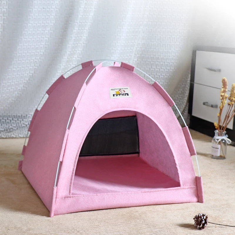 Foldable Cat And Dog Tent Four Seasons Outdoor Nest Breathable