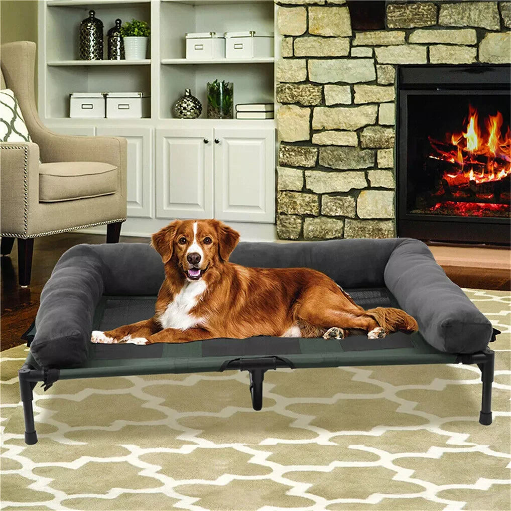 BINGOPAW Elevated Cooling Dog Bed With Breathable Mesh Cot