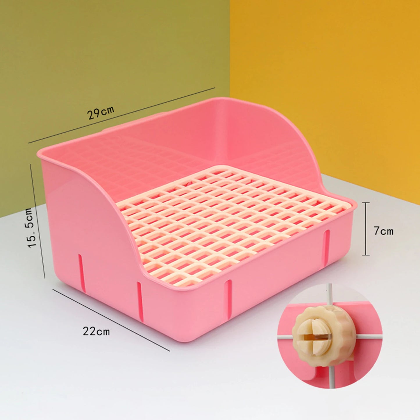 Rabbit Litter Box Pee Pan Tray For Small Animals Pet Toilet Corner