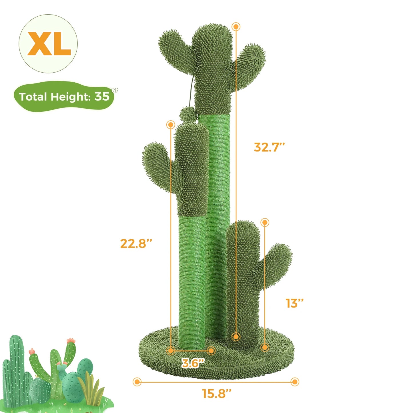 PEQULTI Cat Tree With Large Condo Hammock And Scratching Post Indoor