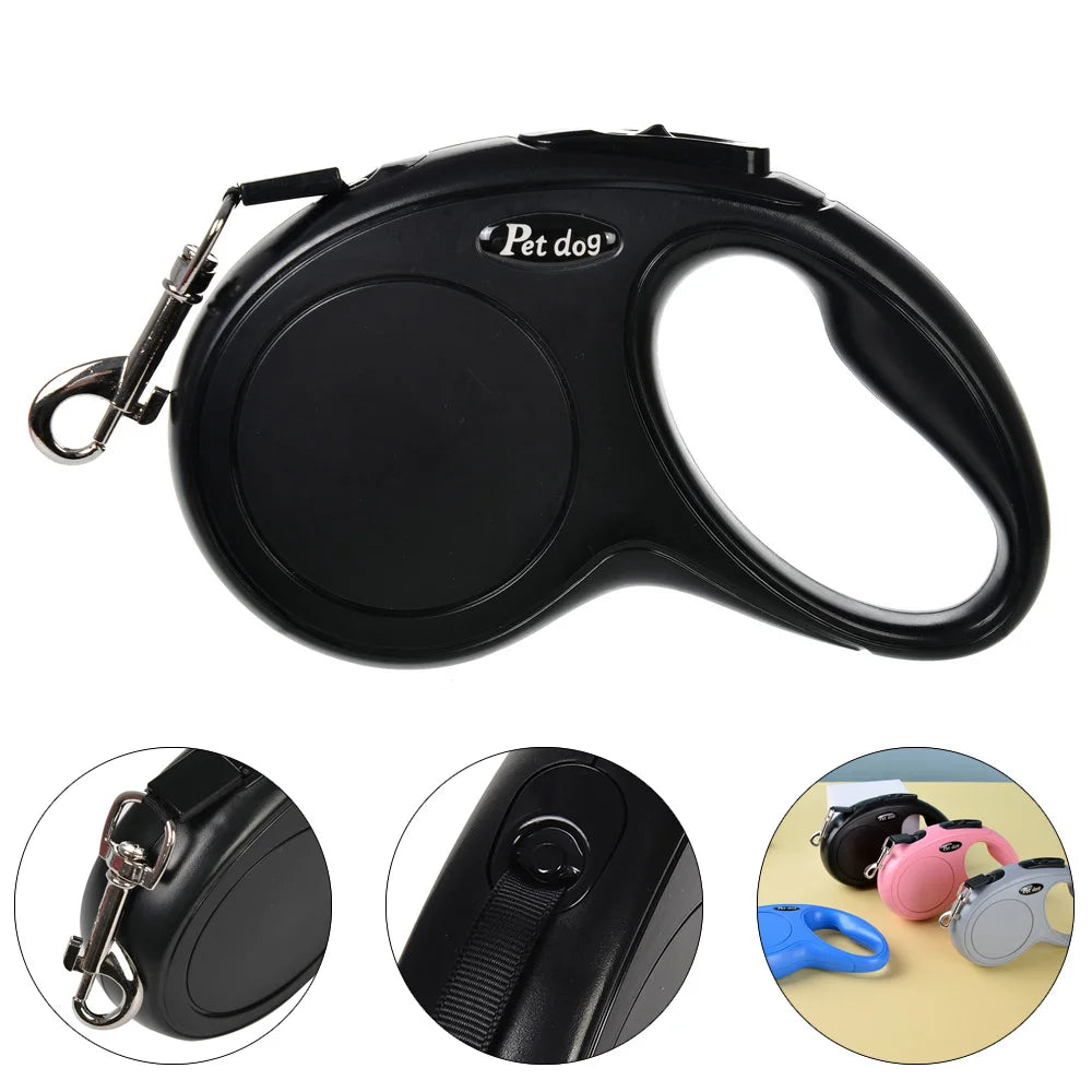 Holapet Retractable Dog Leash Nylon Rope For Small Medium Dogs Cats Durable