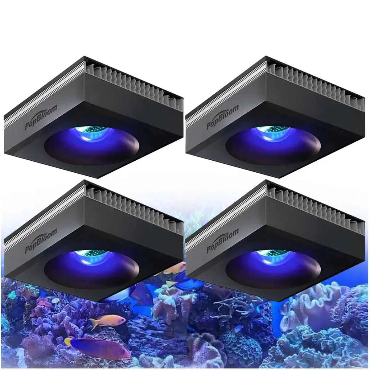 PopBloom 100W WiFi Reef Aquarium Light Full Spectrum LED