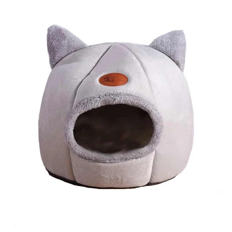 Deep Sleep Winter Cat Bed Cozy Cave Nest Indoor Pets