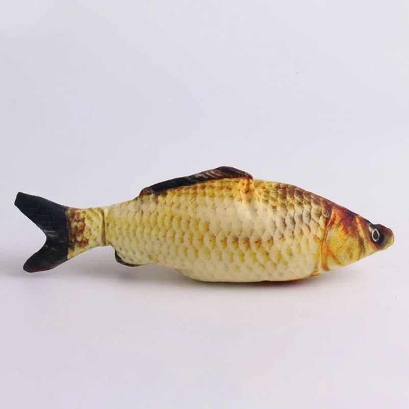 Cat Teasing Toy Simulation Fish Plush Chew Toy For Cats