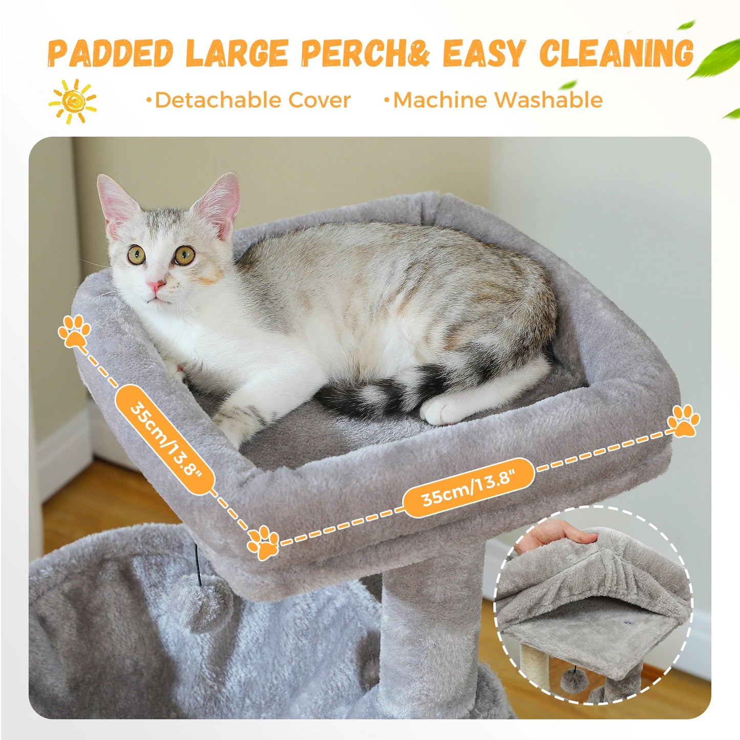 PAWZ Road Multi Level Cat Tree With Condos Hammock