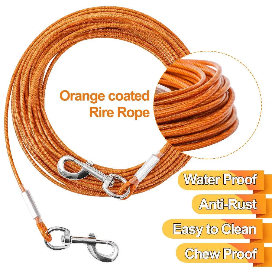 Extension Steel Wire Rope Dog Chain For Anti Bite Pet Traction