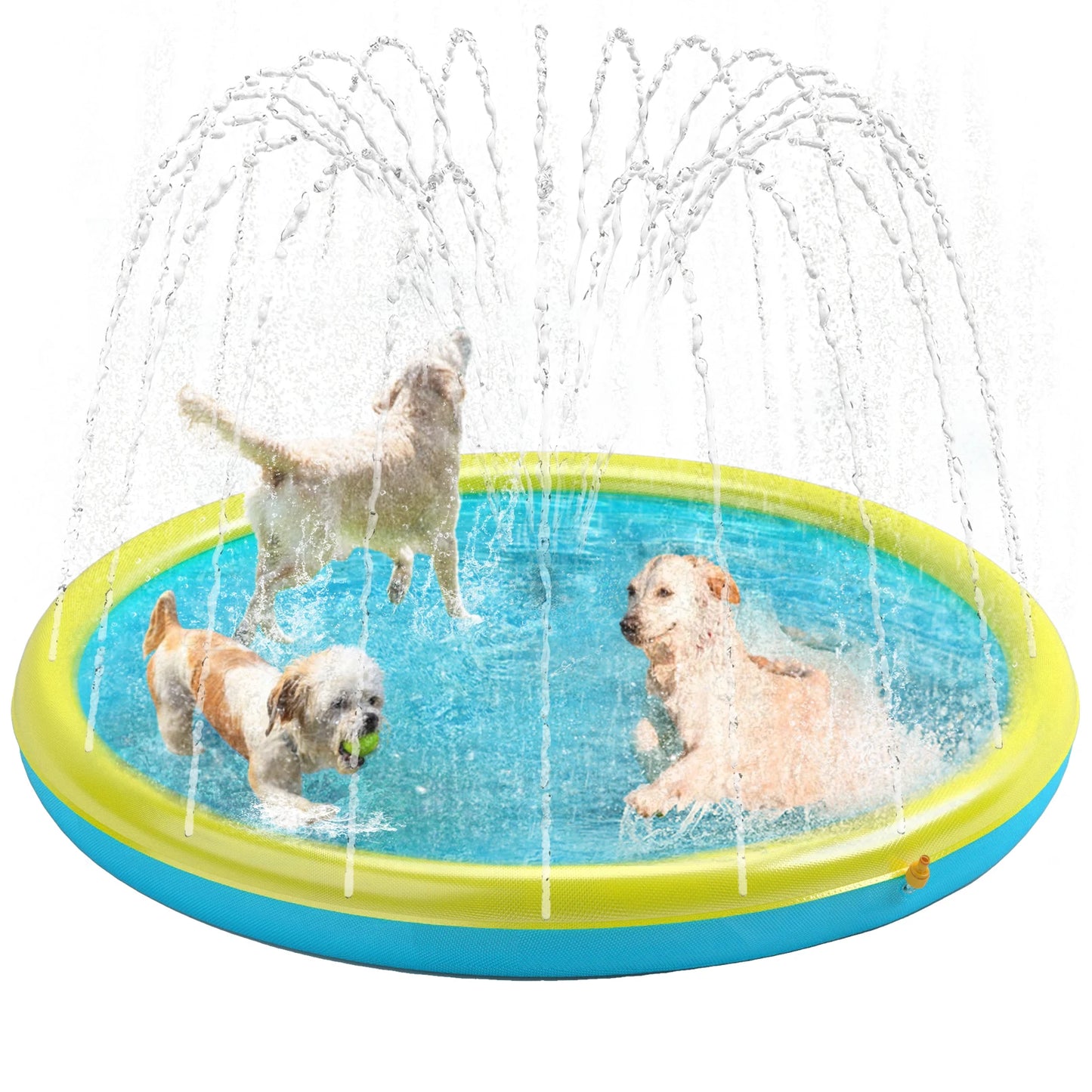 Dog Splash Pad Non Slip Outdoor Water Toy For Pets